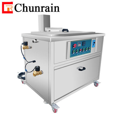 38-360L limpiador ultrasónico industrial personalizado con elevador para piezas metálicas del motor del automóvil