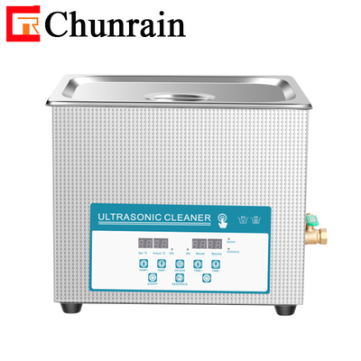 Máquina de limpieza por ultrasonido Chunrain con Degas Parts de limpieza de semieves de hardware CR-040S 10L 240W limpiador por ultrasonido