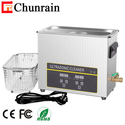 Limpiador ultrasónico de la FCC 6.5L 40KHZ Digitaces para las piezas de la herramienta del molde del retiro del aceite