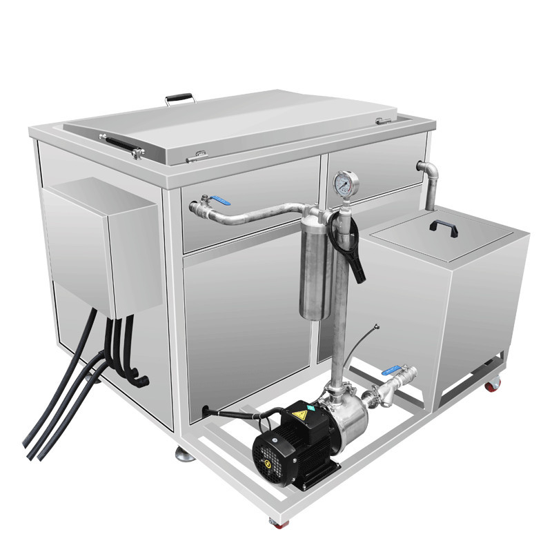 Limpiador ultrasónico industrial de las piezas de automóvil 88L con el sistema del filtro de aceite