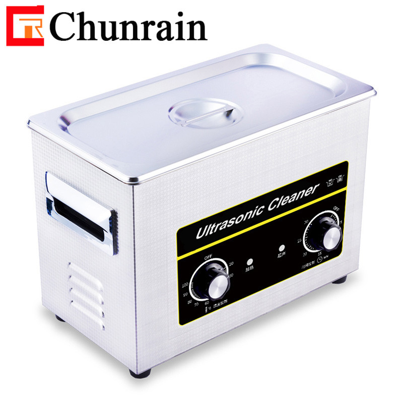 Chunrain CR-030 4L 180W limpiador ultrasónico de alta frecuencia temporizador mecánico para dientes falsos