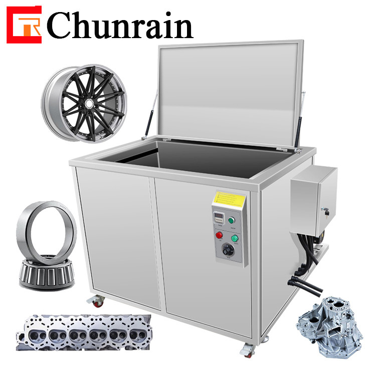 Máquina de limpieza por ultrasonidos Chunrain de 108L 40kHz Filtro industrial de capucha pintura de carbono Motor de limpieza de tanque de baño