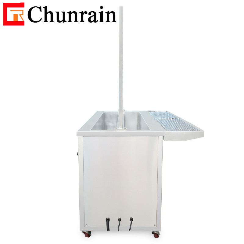 3 metros de limpieza del tanque de ultrasonido limpiador para ventanas sucias cortina ciega 300L doble tanque máquina de limpieza de ultrasonido