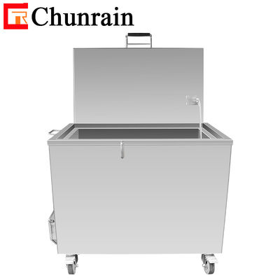 Comerciante de cocina de acero inoxidable de limpieza de horno depósito de sumersión con tanque de remoción de aceite de carbono CR-121L