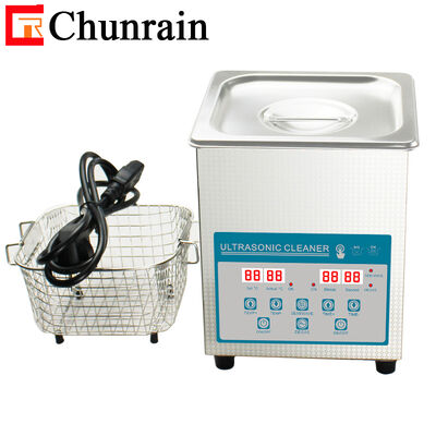 CR-010S 2L 60W limpiador de escritorio digital profesional de ultrasonido con calefacción y Degas y semieves para laboratorio dental