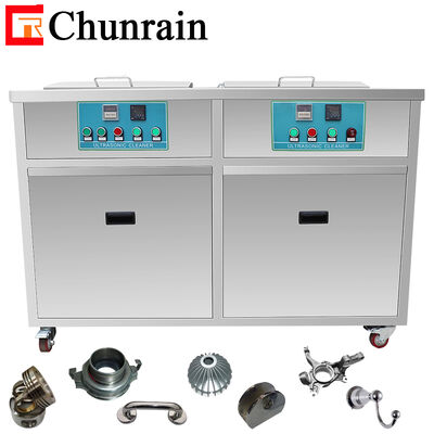 CR-2036GH 135L Capacidad 4500W Limpiador ultrasónico industrial multi-tanque con filtración y secado de aceite/grasa/óxido/carbono