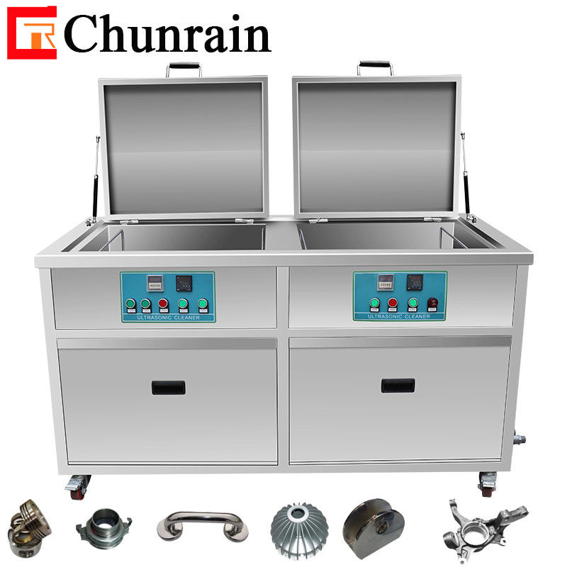 CR-2036GH 135L Capacidad 4500W Limpiador ultrasónico industrial multi-tanque con filtración y secado de aceite/grasa/óxido/carbono